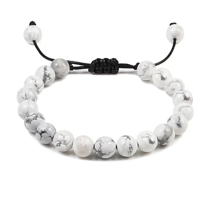 Clássico Black Volcanic Lava Stone Beads Pulseiras para homens, Natural Onyx Tiger Eye Pulseiras, Yoga Meditação Jóias, 6mm, 8mm