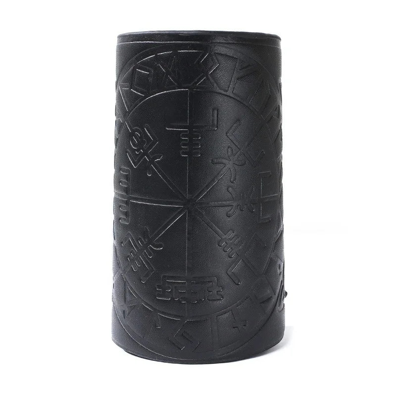 Toten design nórdico viking odin árvore da vida pulseiras para o homem equitação engrenagem protetora em relevo ampla pulseira de couro punk jóias