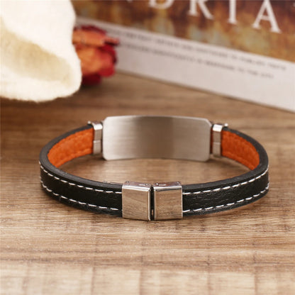 Pulsera del zodiaco con cordón de cuero