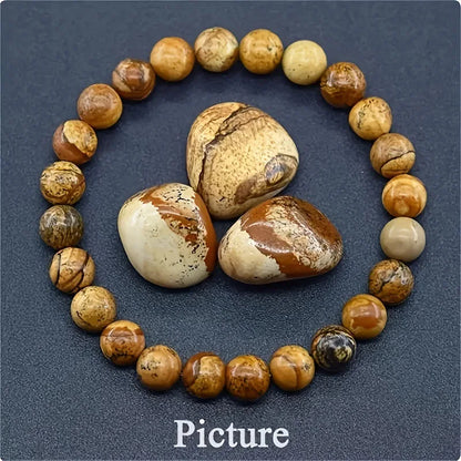 Pulsera Mareas · Cuentas de Piedra
