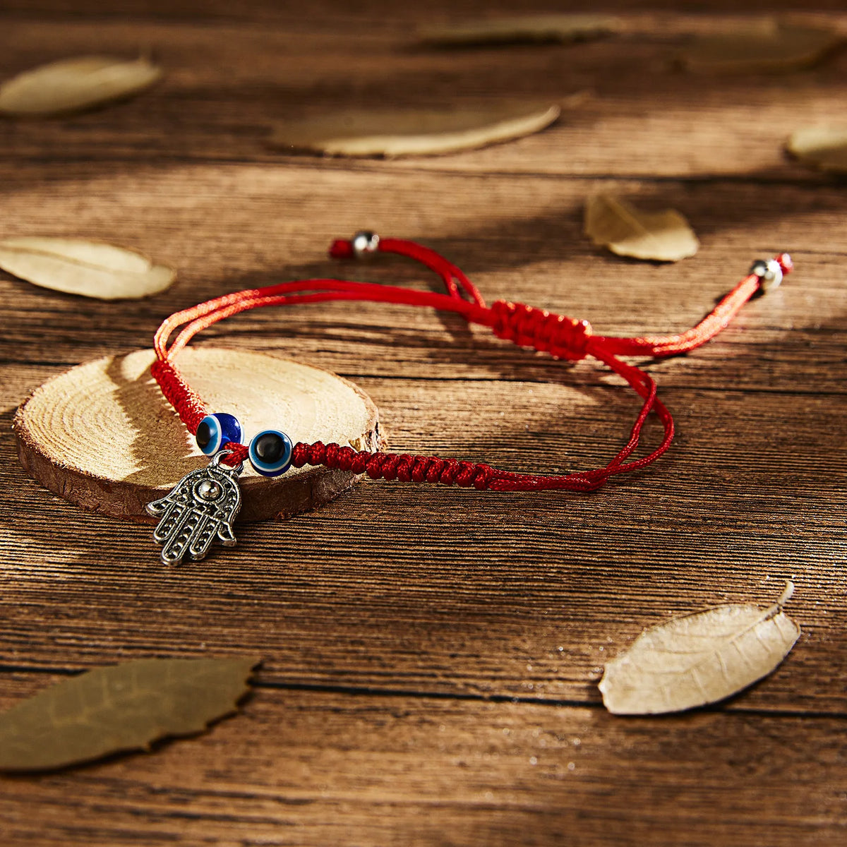 Hamsa Mão Ajustável Pulseiras de Cordas Vermelhas para Mulheres, Pulseira Turca Sorte Olho do Mal, Amuleto Trançado, Presente Da Jóia