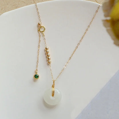 Colares de prata esterlina 925 para mulheres, com pingente de jade, cor dourada, corrente ajustável, joias de luxo, presente romântico.