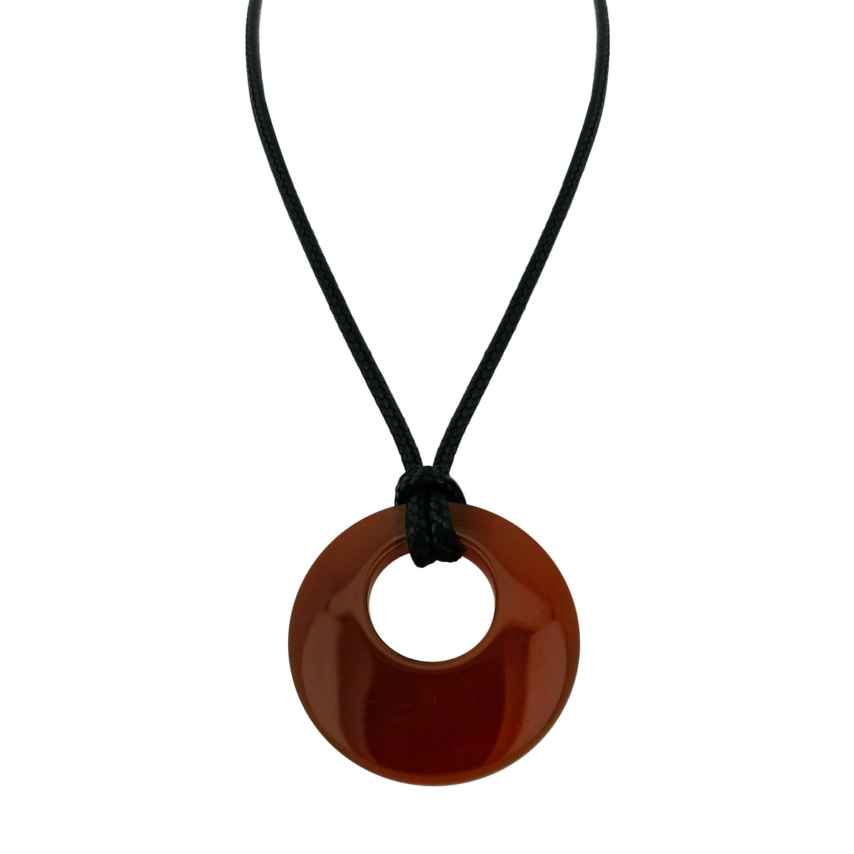28mm círculo donut cura cristais colar natural semi-precioso chakra pedra preciosa amuleto moeda da sorte donuts charme proteção