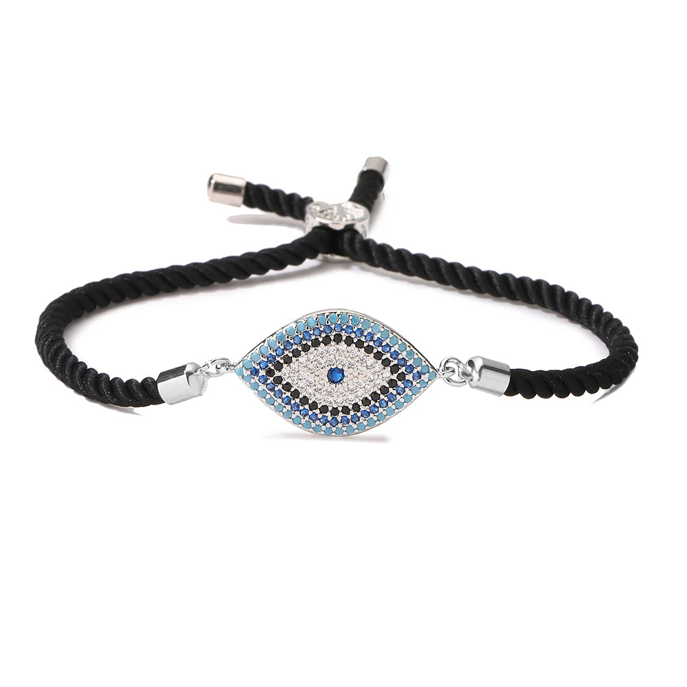 Mafisar 2026 Pulseira Olho Grego Turca Dourada da Moda Ajustável com Zircônias AAA Cravejadas Joia Feminina para Festas e Presentes