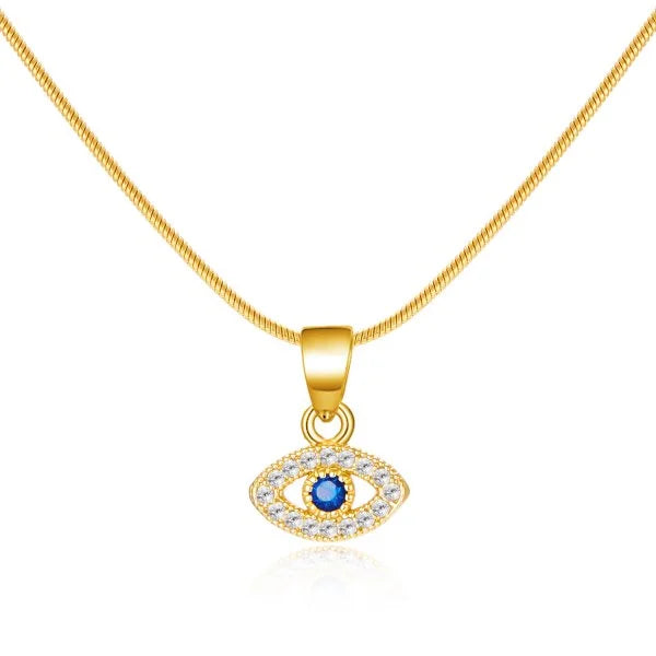Luxo cor de ouro zircão mau olho azul pulseira moda sorte jóias feminino presente ajustável feito à mão
