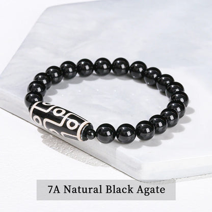 Jd natural verde nove olhos tibetano dzi ágata barril contas pulseira feminino masculino retro cura buda oração charme yoga jóias presente