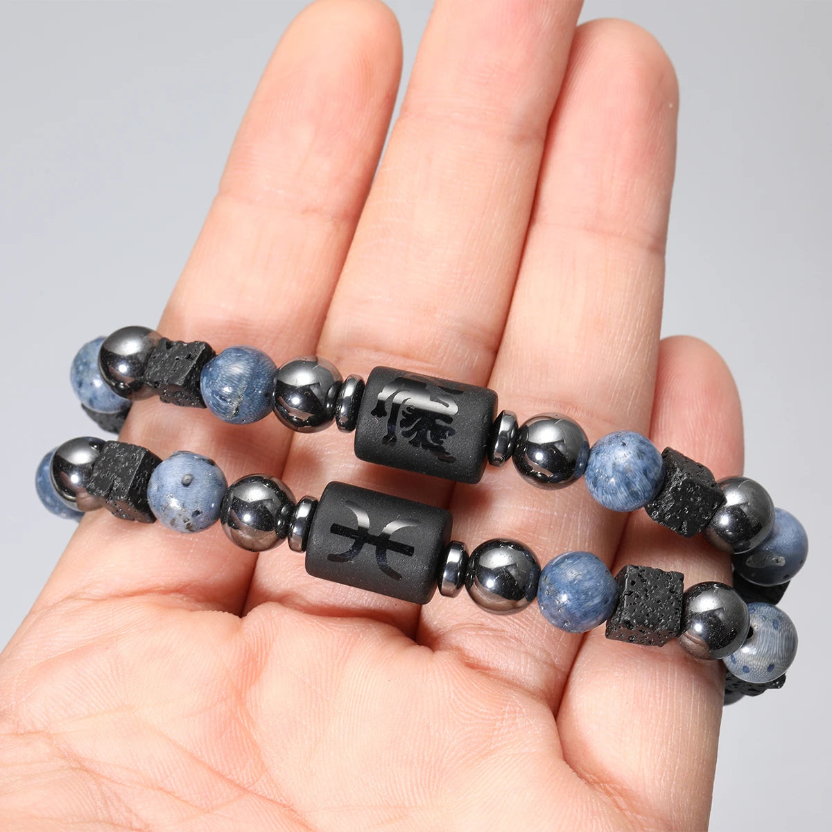 Pulsera Cosmos Azul · Signos del Zodiaco