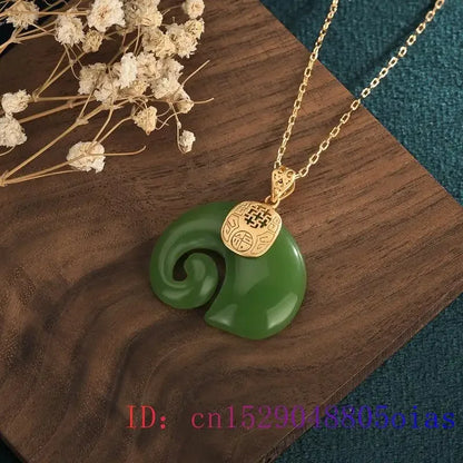 Verde jade elefante pingente pedra preciosa amuleto calcedônia chinês presentes femininos natural sorte charme colar jóias moda