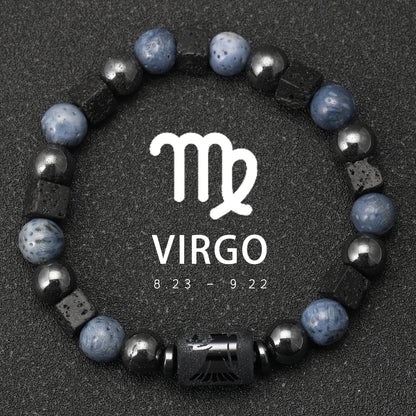 Pulsera Cosmos Azul · Signos del Zodiaco