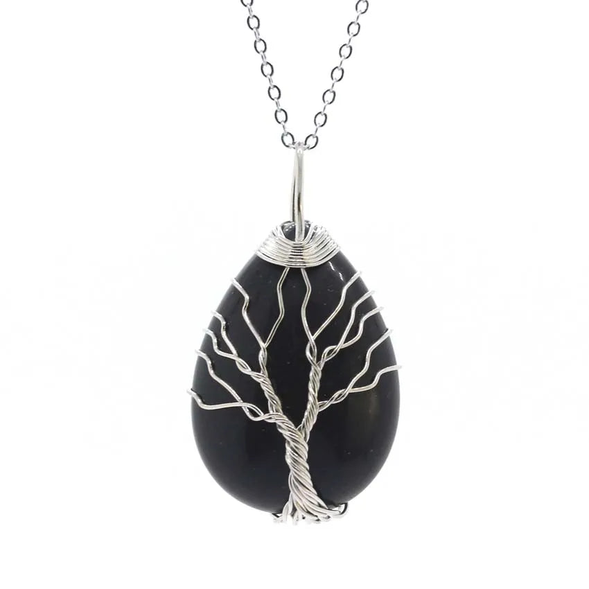 Colgante Árbol de la Vida con piedra