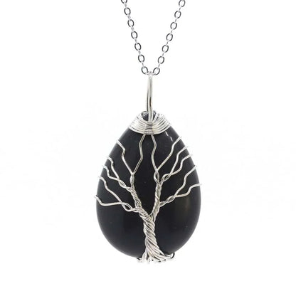 Colgante Árbol de la Vida con piedra