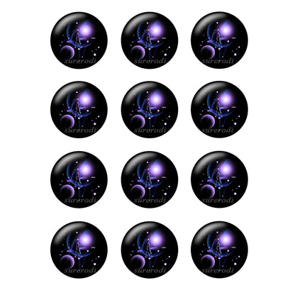 Cabujones de vidrio del zodiaco