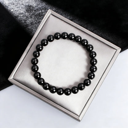 Pulsera Medianoche · Cuentas Pulidas