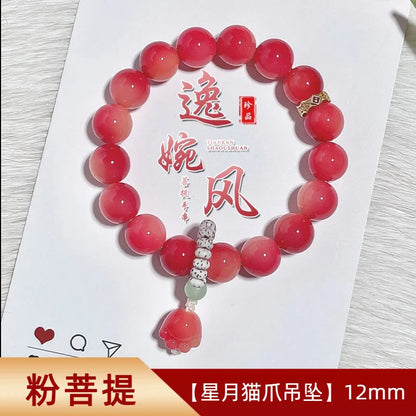 Pulsera Bodhi de cuentas en degradado