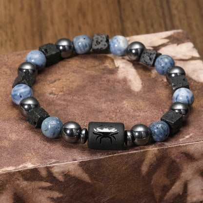 Pulsera Cosmos Azul · Signos del Zodiaco