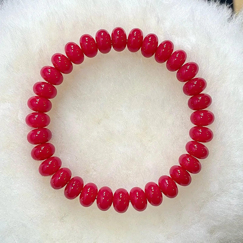 Pulsera de dos vueltas con cuentas de ábaco
