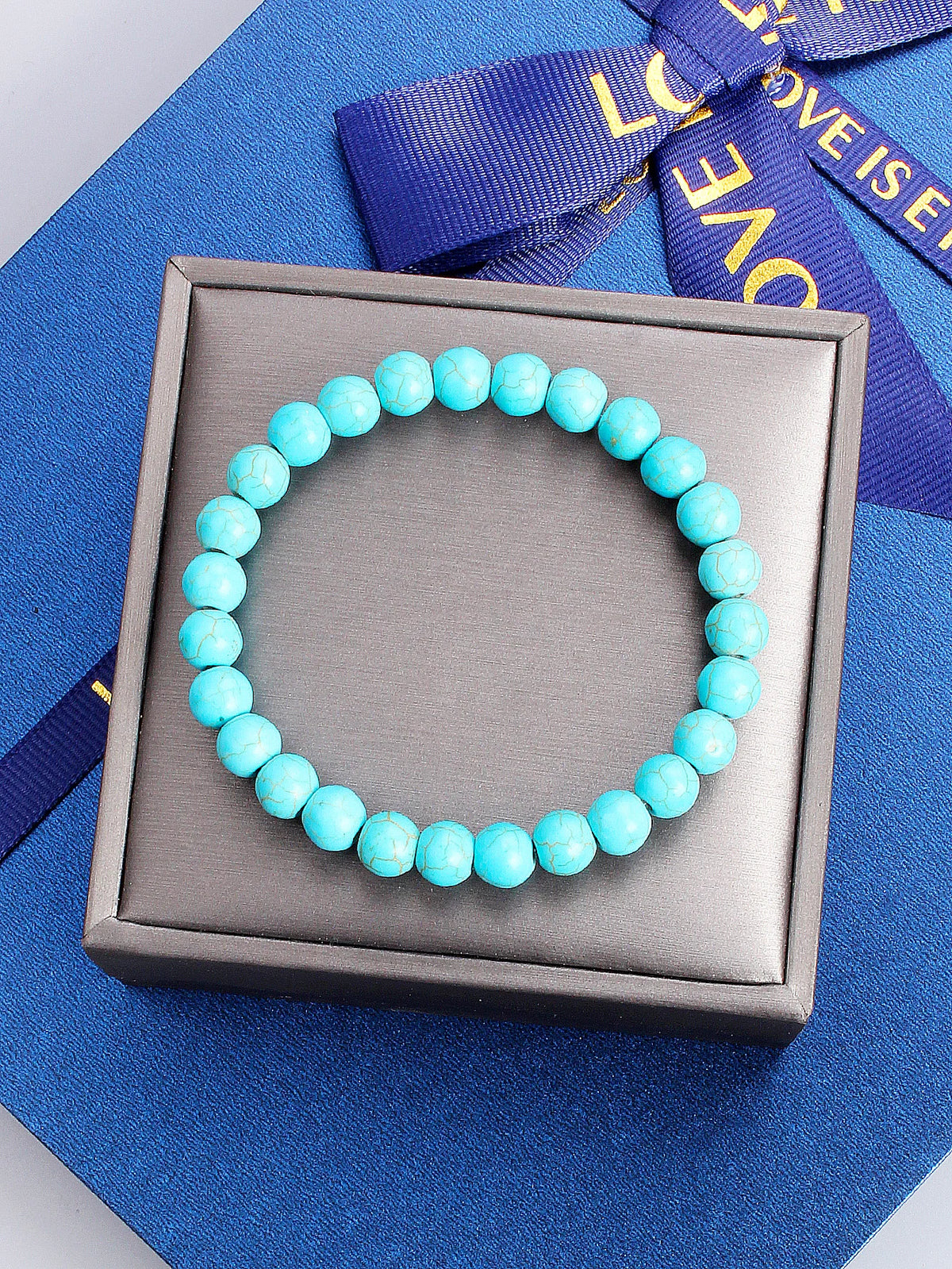 Pulsera Horizonte Turquesa · Cuentas