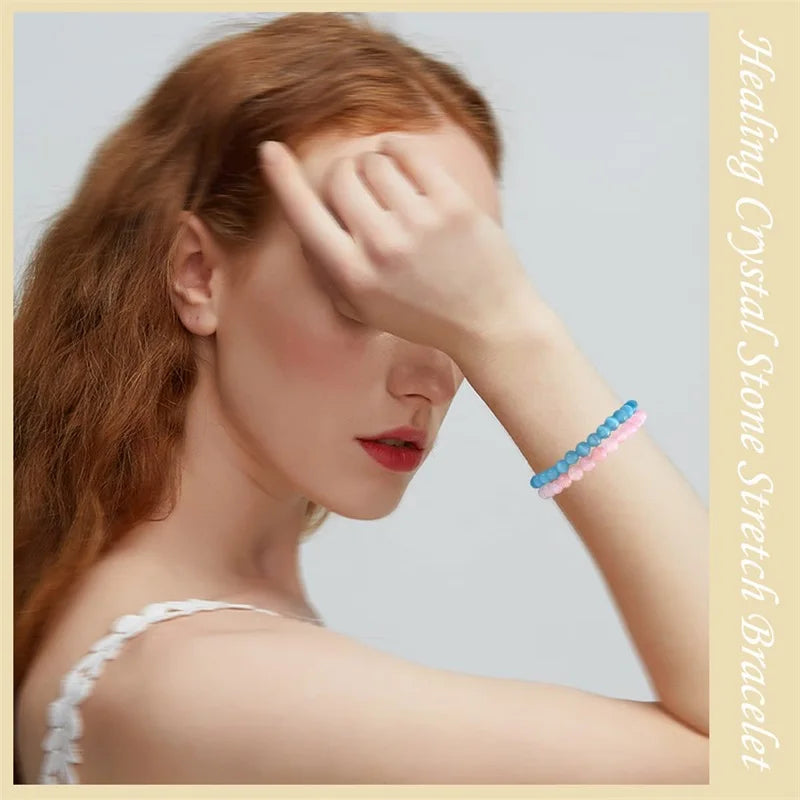 Pulseira de contas de pedra natural, com ametista, olho de tigre, cristal de quartzo e ágata, pulseiras de contas de pedras preciosas, joias para mulheres, para reiki e cura, presente para casais.