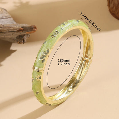 Brazalete Jardín · Estilo Cloisonné