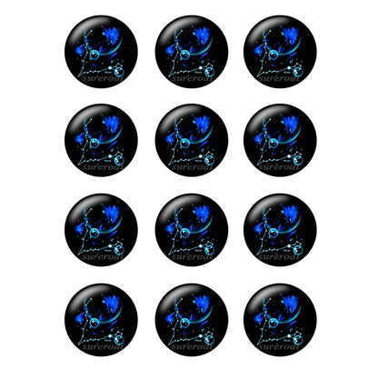Cabujones de vidrio del zodiaco