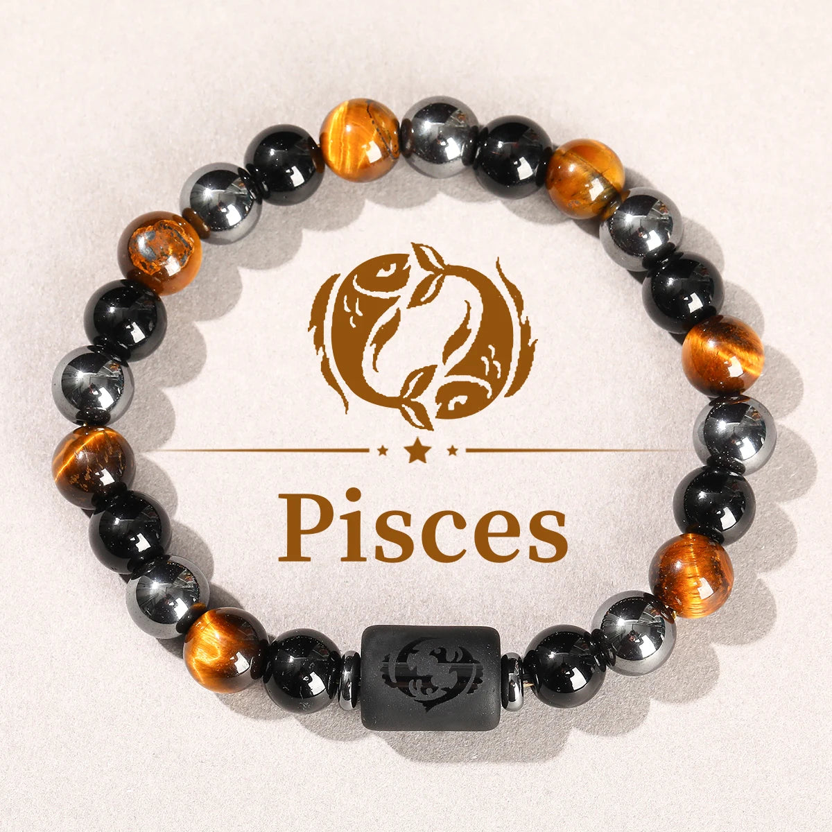 Jd signo do zodíaco pulseira homme 12 constelação pedra natural pulseiras gemini virgem leo libra pulseira feminino masculino amizade presente