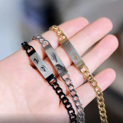 Pulsera Memoria · Placa para Grabado