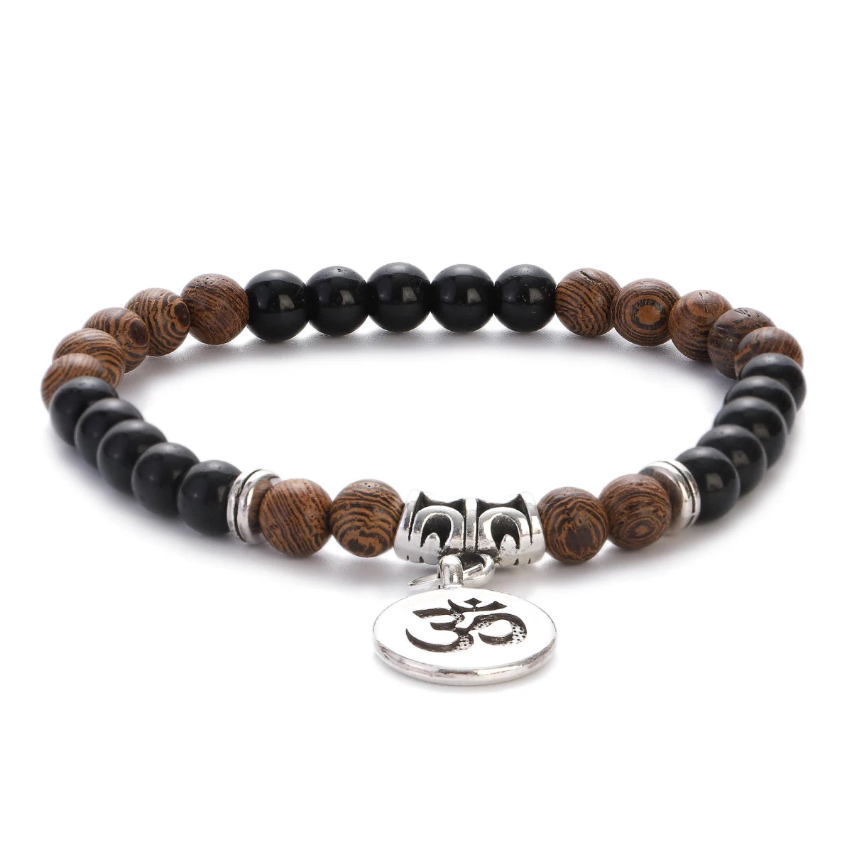 Pulsera Om · Cuentas y Colgante
