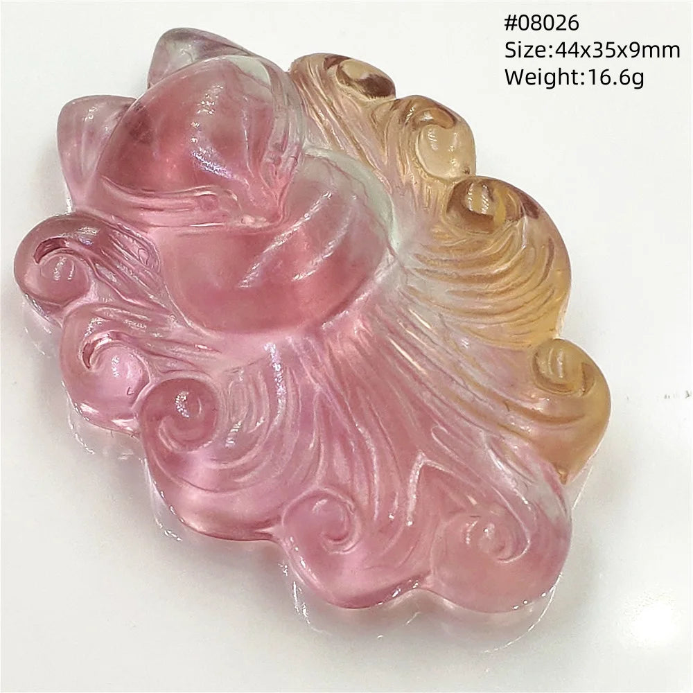 Colgante de fluorita en forma de zorro