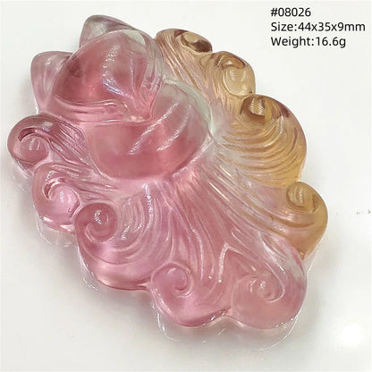 Colgante de fluorita en forma de zorro