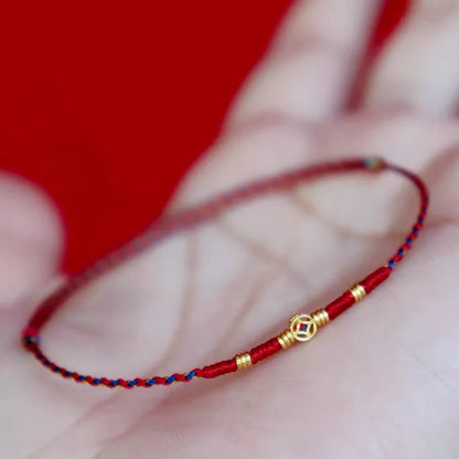 Pulseira Ajustável de Corda Trançada com Bandeira de Oração Tibetana de Cinco Cores, Estilo Étnico, Amuleto da Sorte, Unissex, Presente para Festivais, Joia