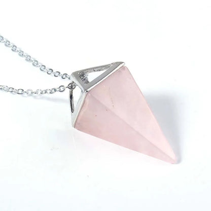 Colgante de punta de cristal