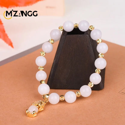 Pulseira pixiu de jade verde natural, ágata de nível a, moda masculina e feminina, joias requintadas, amuletos da sorte