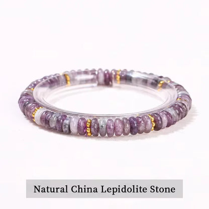 Pedra natural verde aventurina rosa quartzo plana espaçador contas pulseira feminino masculino cura espiritual pulseira elástica jóias presente