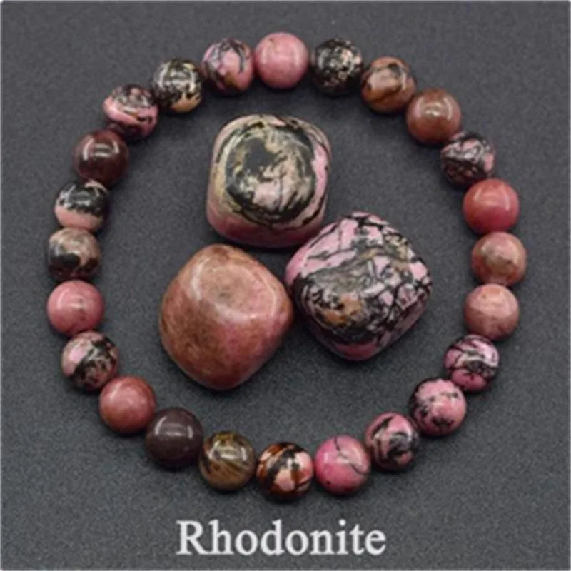Pulsera de ágata, cuarzo o amatista