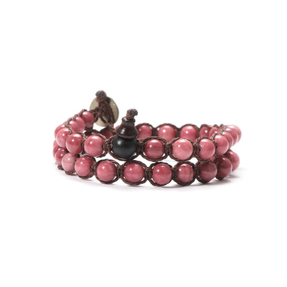 Pulsera Trama Mineral · Cuentas de 6 mm