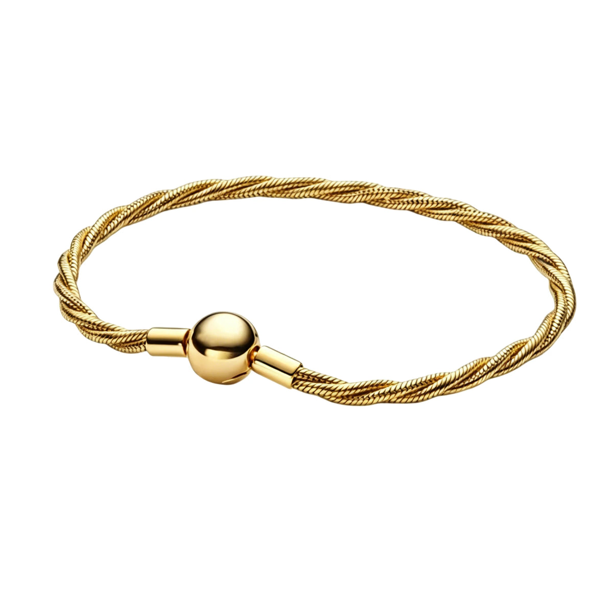 Pulseira de corrente elíptica aberta, trançada, com design de arco-íris, em prata esterlina 925, para mulheres, ideal para festas e casamentos, joia fina.