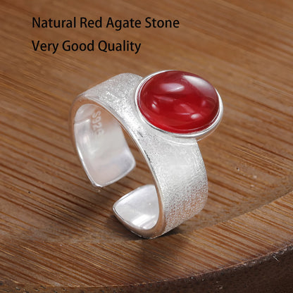 Anillo minimalista de piedra lunar