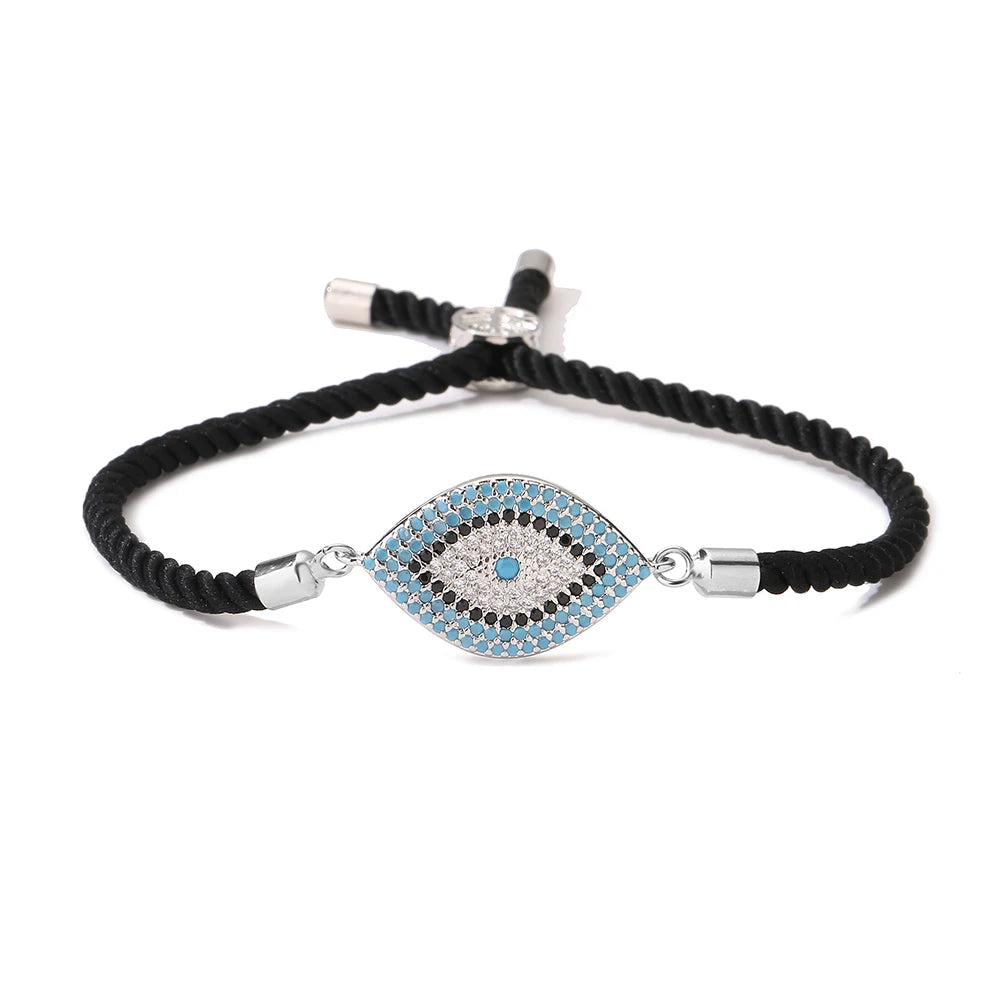 Mafisar 2026 Pulseira Olho Grego Turca Dourada da Moda Ajustável com Zircônias AAA Cravejadas Joia Feminina para Festas e Presentes