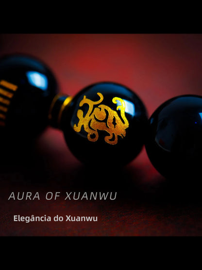 Pulseira de Obsidiana Negra Natural com Olho de Arco-Íris Unissex, Presente de Cristal Preto, Pulseiras para Casais, Joias de...