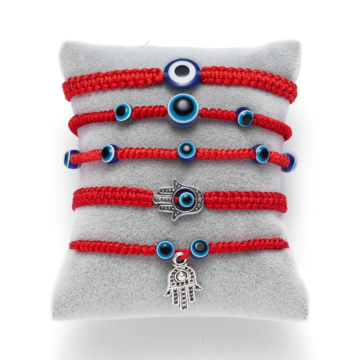 Hamsa Mão Ajustável Pulseiras de Cordas Vermelhas para Mulheres, Pulseira Turca Sorte Olho do Mal, Amuleto Trançado, Presente Da Jóia