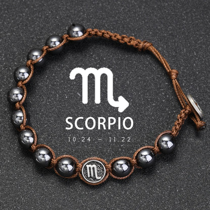 Pulsera Sideral · Signos y Hematita