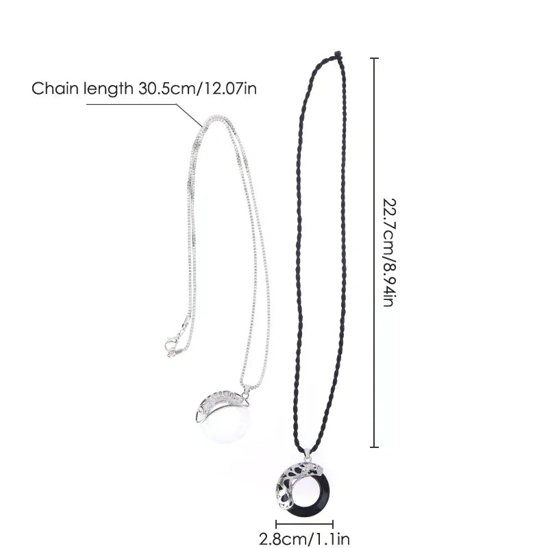 Collar Lazo Celeste · Colgante Circular