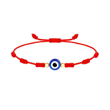 Corda vermelha hamsa mão nazar turco redondo mau olhado macrame pulseira feminina moda kaballah corda da sorte artesanal jóias presente