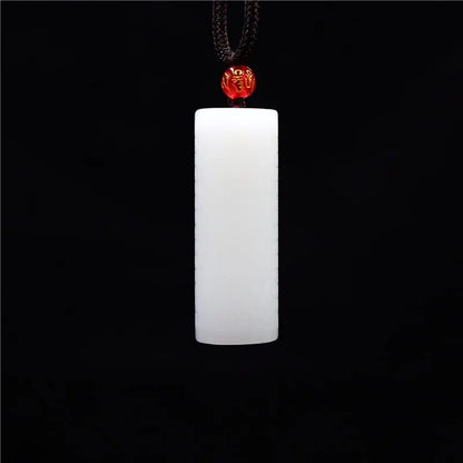 Jade coração sutra pingente esculpido moda amuleto budismo presentes femininos jadeite jóias natural pedra preciosa charme colar chinês
