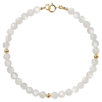 Pulsera blanca de piedra lunar