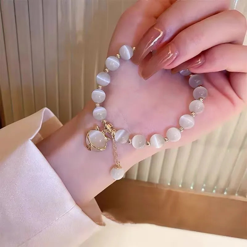 Branco natural real jade sorte gato pulseira charme jóias designer pulseira moda amuleto acessórios de pedras preciosas presentes para mulher