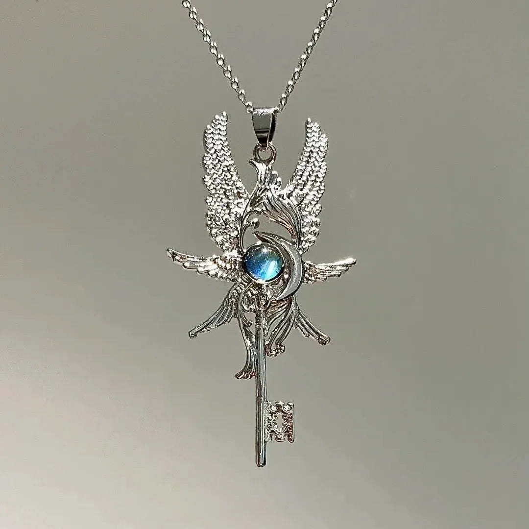 Collar Mensajero Azul · Alas de Ángel