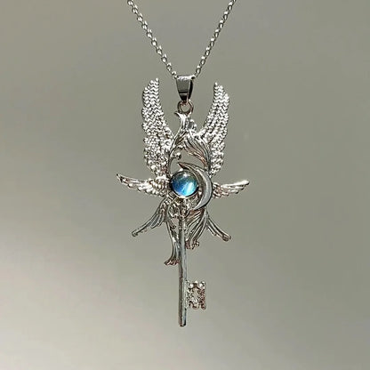 Collar Mensajero Azul · Alas de Ángel