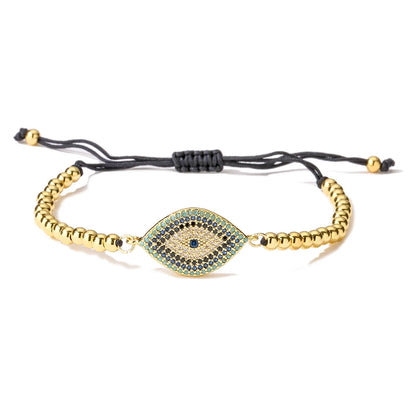 Mafisar 2026 Pulseira Olho Grego Turca Dourada da Moda Ajustável com Zircônias AAA Cravejadas Joia Feminina para Festas e Presentes