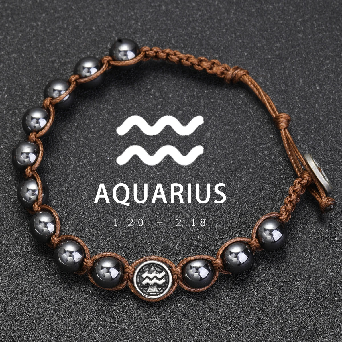 Pulsera Sideral · Signos y Hematita